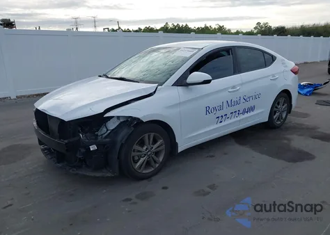 2018 Hyundai Elantra Sel z USA, uszkodzony, nr VIN 5NPD84LF7JH357570